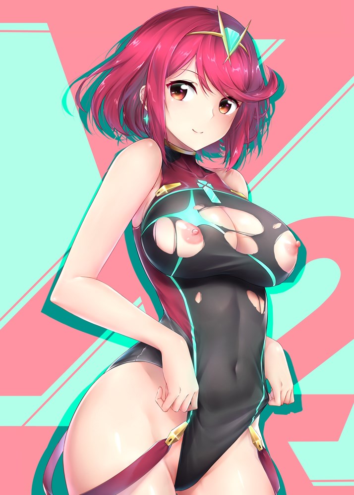 【二次】服が破れちゃってる女の子の画像【エロ】　その４